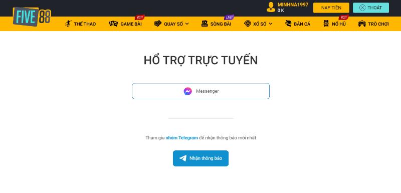 dang nhap five88 ho tro Liên hệ hỗ trợ Five88